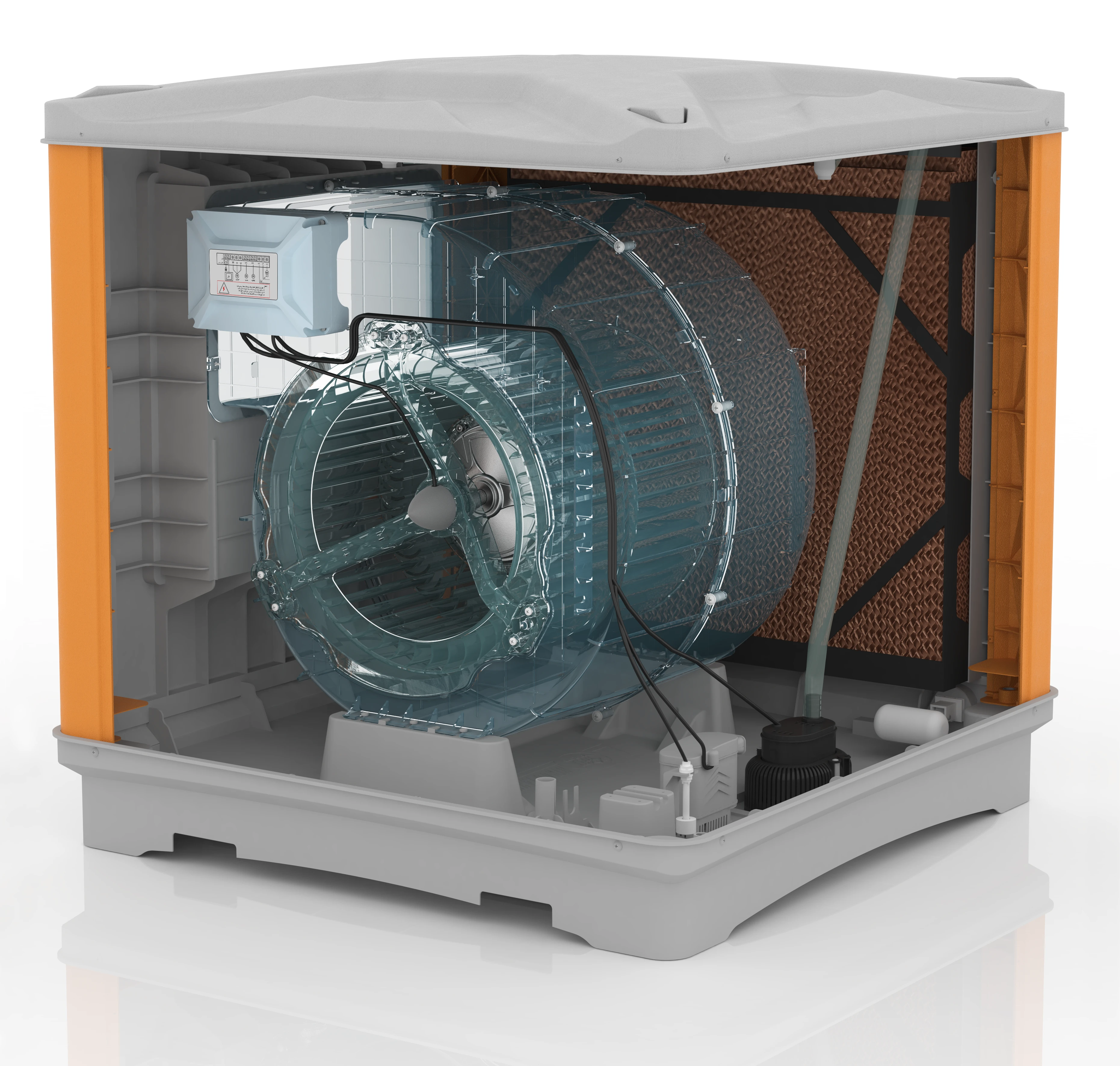 کولر سلولزی پلیمری 8500 روبروزن البرز مدل BCF85